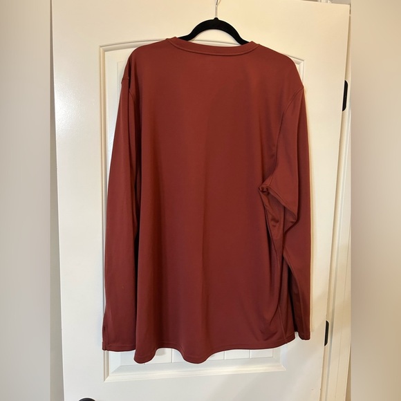 Timberland Pro Long Sleeve Performance Tee in Burnt Orange. Size XXL. - Picture 3 of 6